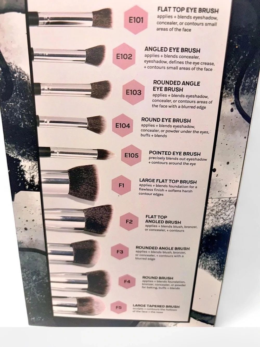 NWT AOA Studio Kabuki Hi-Def 10-Piece Makeup Brush Set + Travel Roll 🖤
